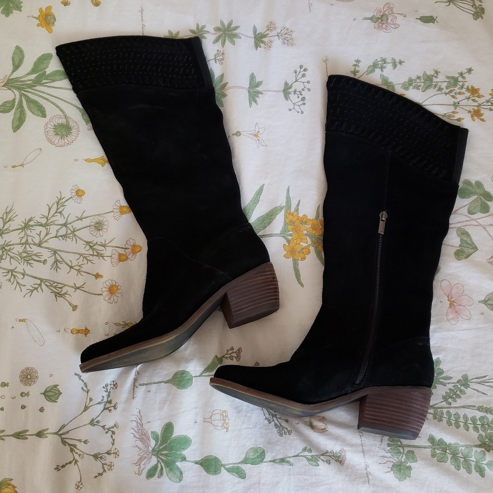 Lucky Brand Black Leather Boots